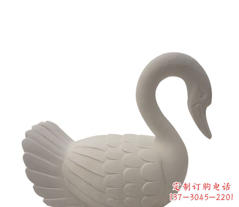 烟台天鹅俯身广场景观石雕