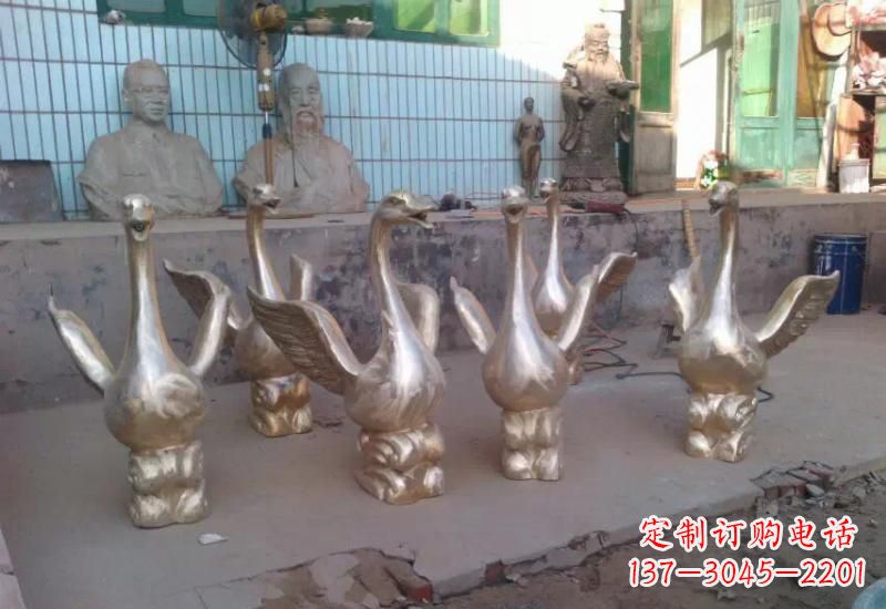 烟台天鹅喷泉雕塑