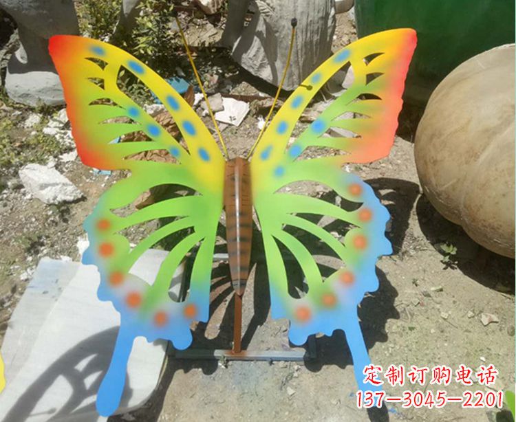 烟台铁艺不锈钢彩绘蝴蝶