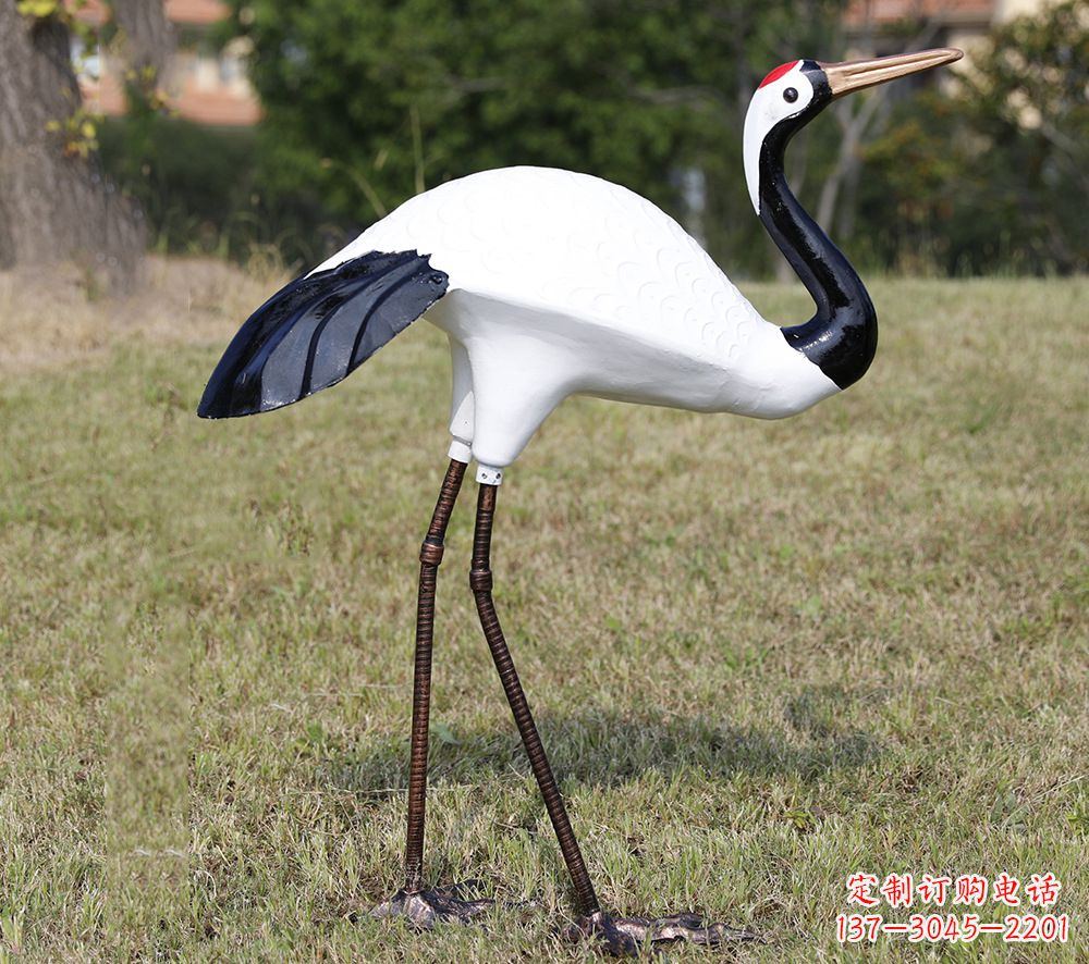 烟台庭院仙鹤雕塑