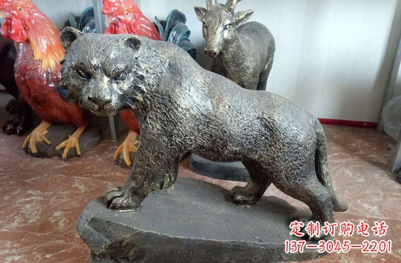 烟台铜雕豹子雕塑