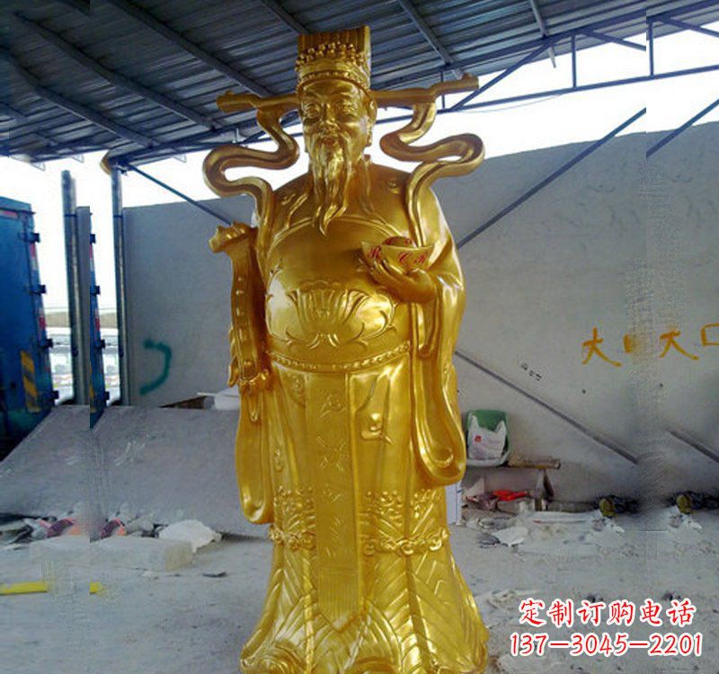 烟台铜雕财神雕像