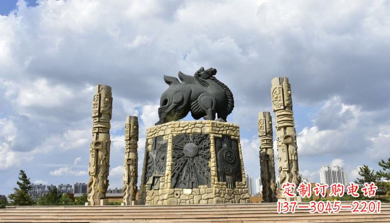 烟台铜雕大型骆驼广场动物雕塑