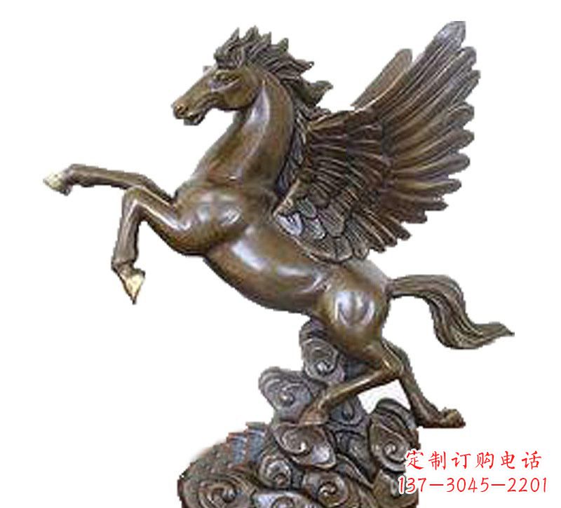 烟台铜雕飞黄腾达飞马