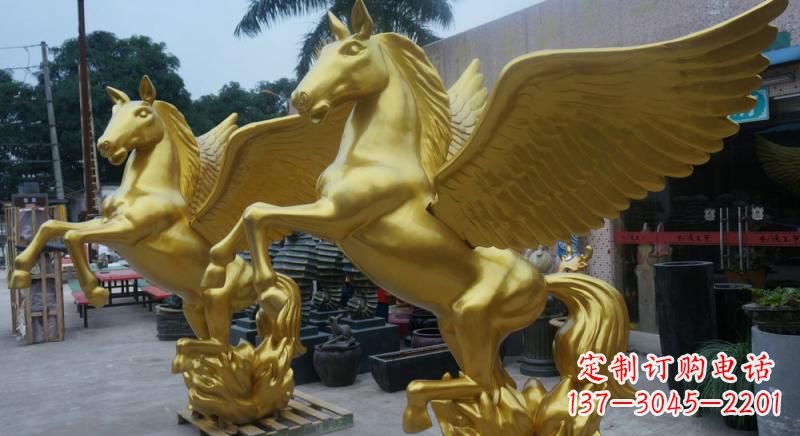 烟台铜雕飞马