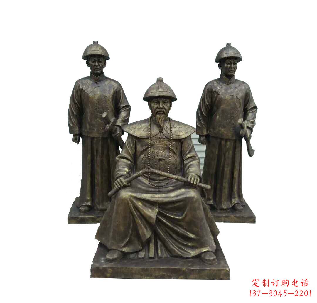 烟台铜雕古代名人林则徐