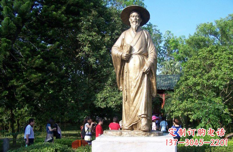 烟台铜雕古代名人苏轼苏东坡