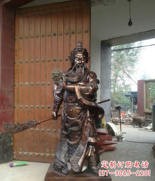 烟台铜雕关公像