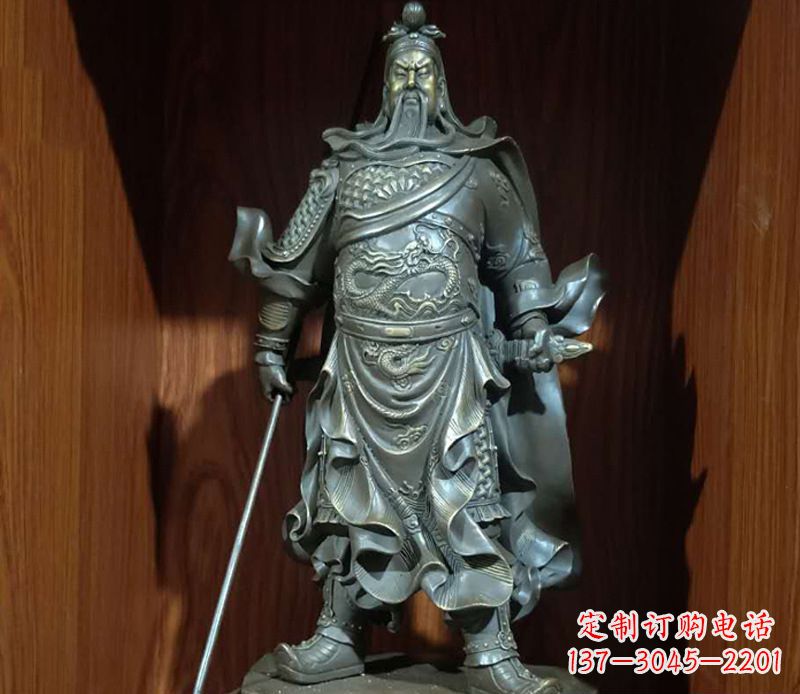 烟台铜雕关公人物雕塑