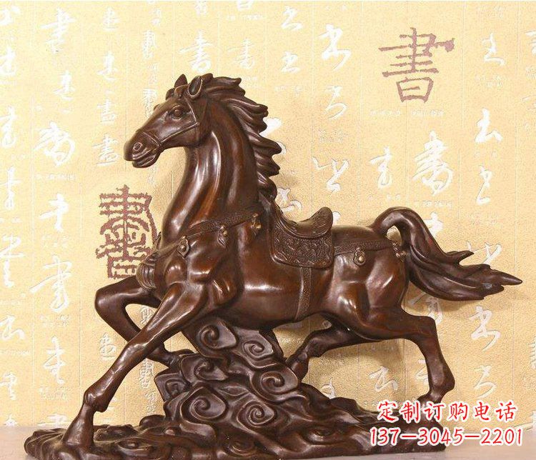 烟台铜雕户外园林动物马雕塑