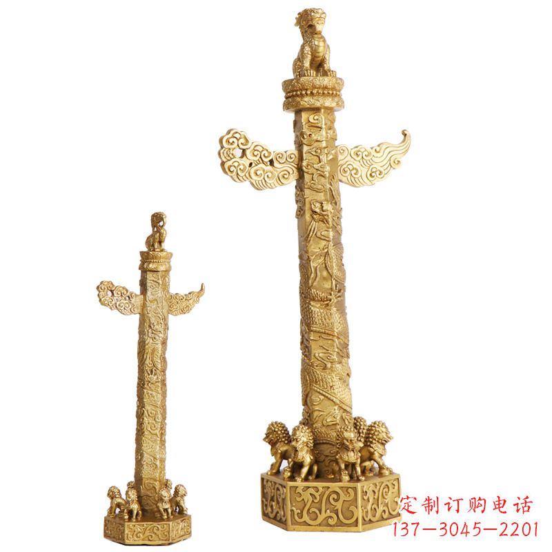 烟台铜雕华表柱