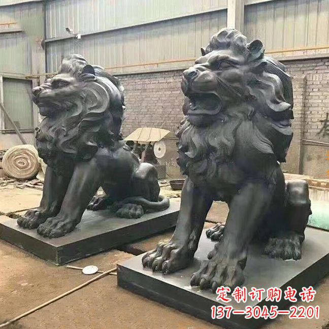 烟台铜雕汇丰狮子