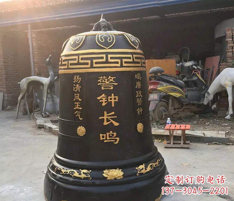 烟台铜雕警钟长鸣寺庙雕塑