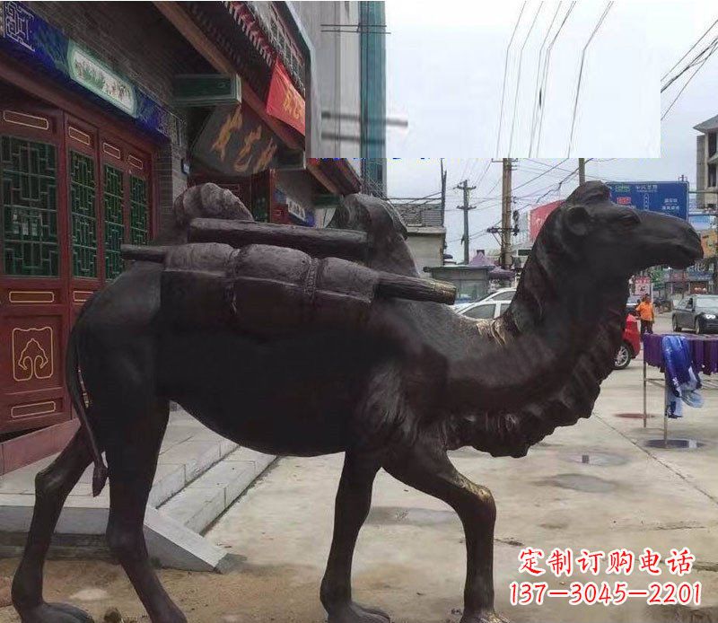 烟台铜雕骆驼公园动物雕塑