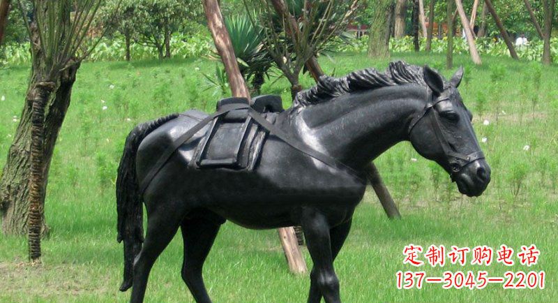 烟台铜雕马公园动物雕塑 (2)