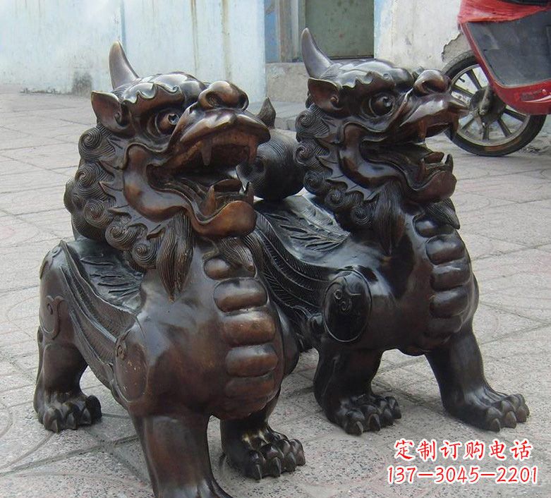 烟台铜雕门口招财貔貅