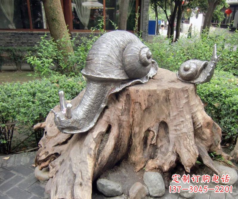 烟台铜雕母子蜗牛