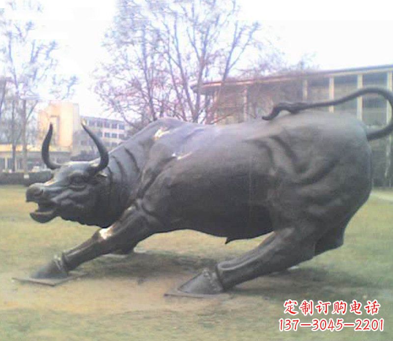 烟台铜雕牛广场动物景观摆件 (2)
