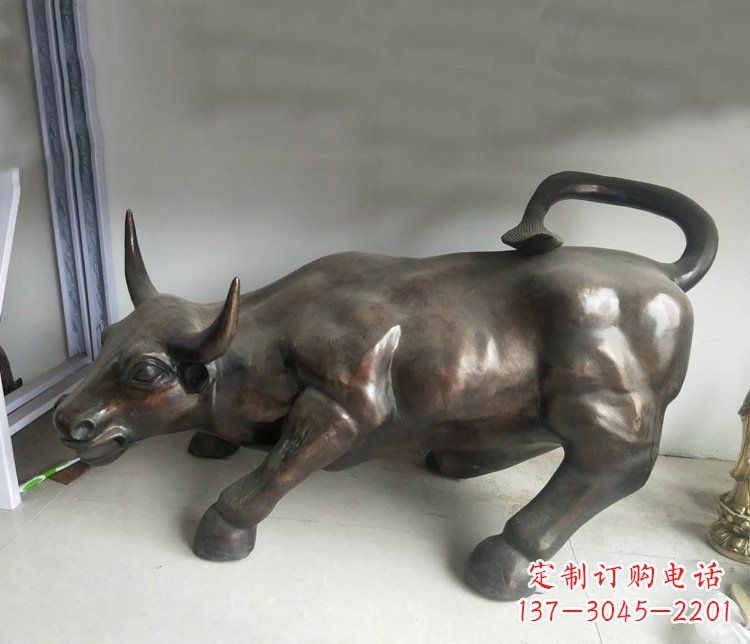 烟台铜雕牛广场动物景观摆件