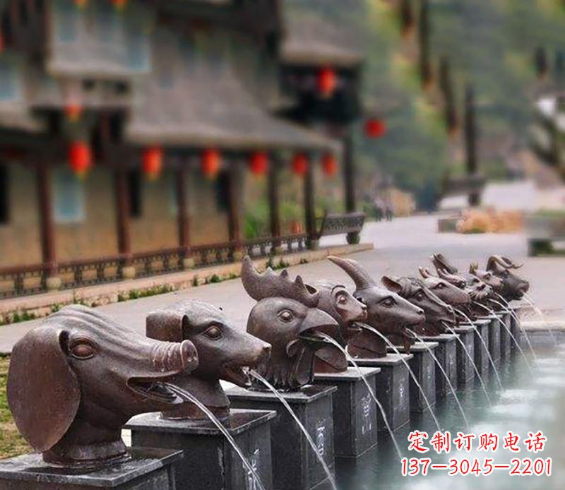 烟台铜雕喷泉