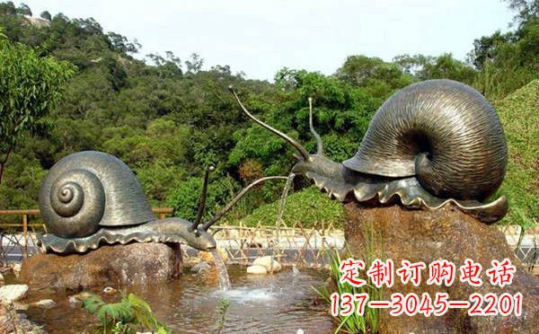 烟台铜雕喷水蜗牛