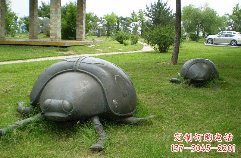 烟台铜雕七星瓢虫公园动物雕塑