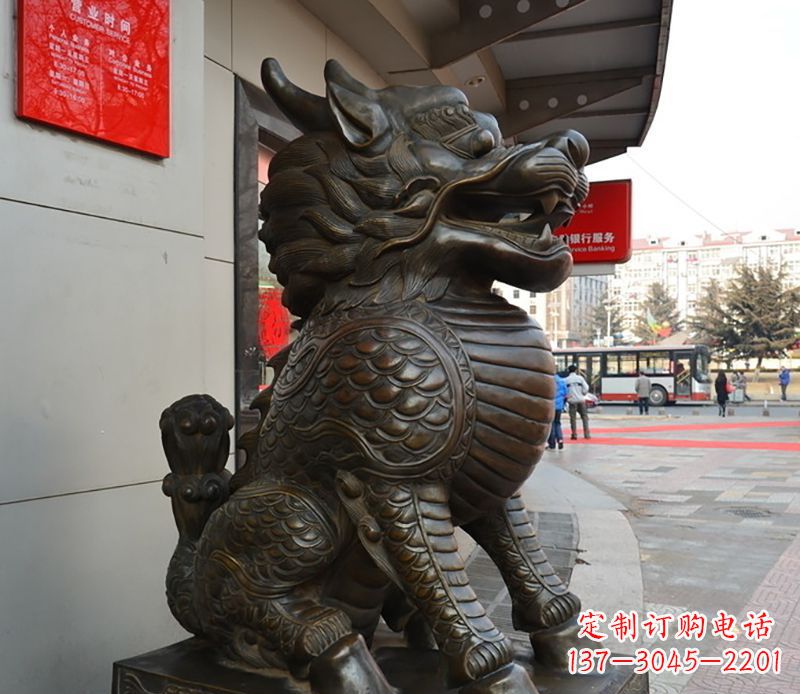 烟台铜雕麒麟
