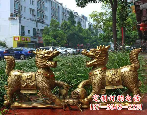 烟台铜雕麒麟神兽