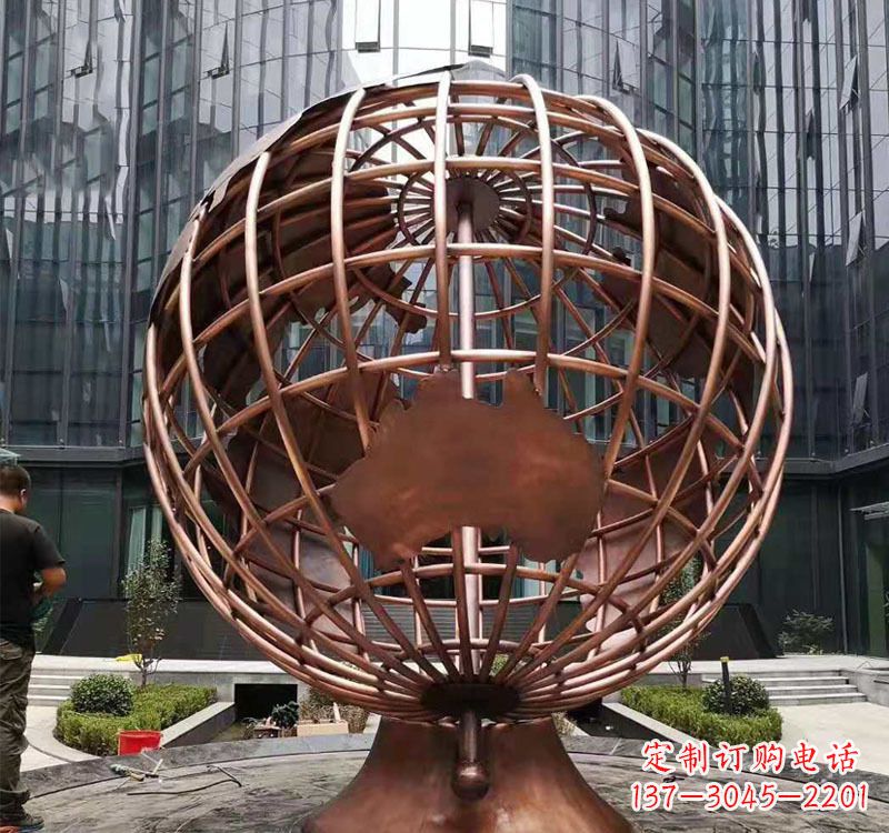烟台铜雕企业地球仪