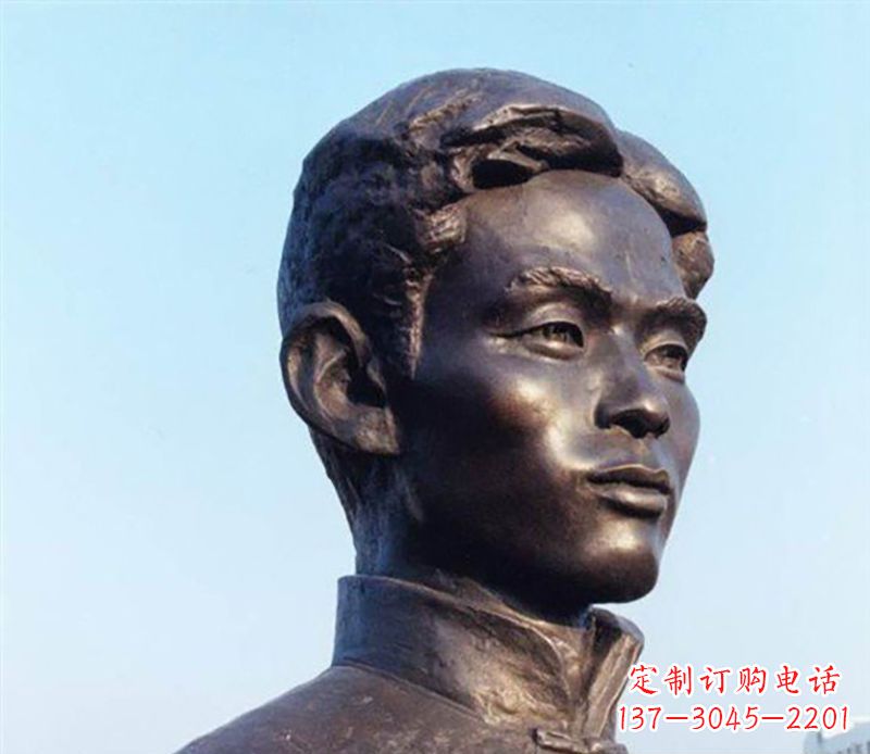 烟台铜雕人物头像