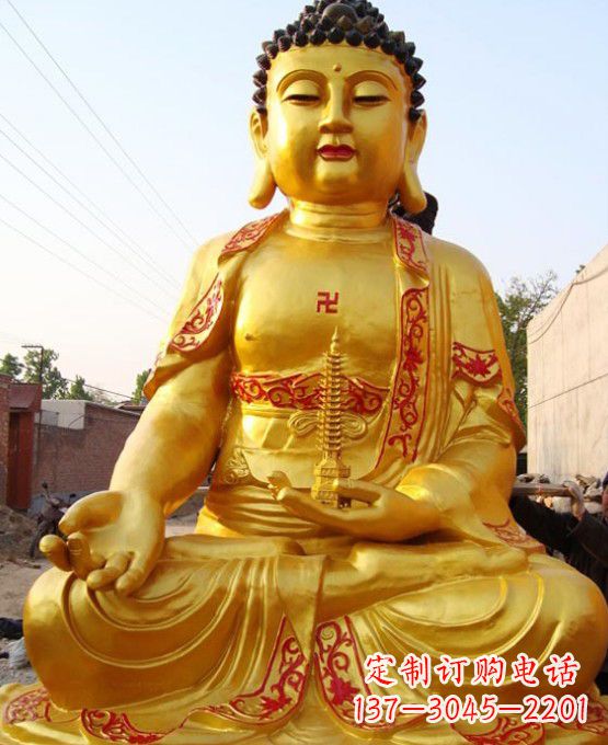 烟台铜雕如来