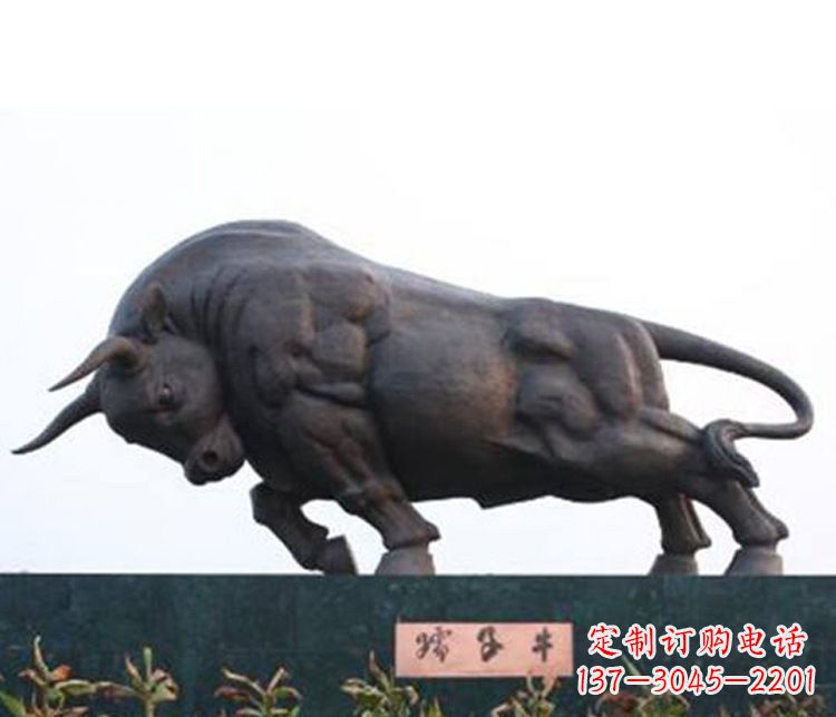 烟台铜雕孺子牛动物雕塑