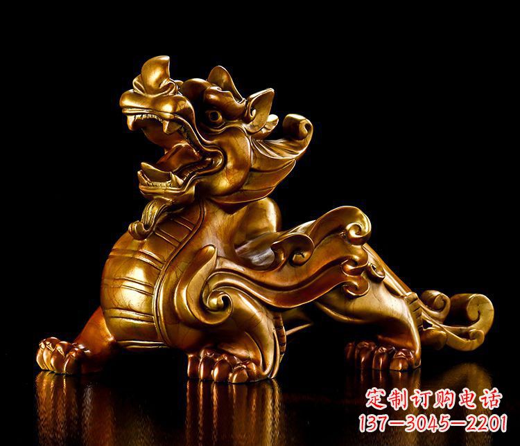 烟台铜雕瑞兽貔貅