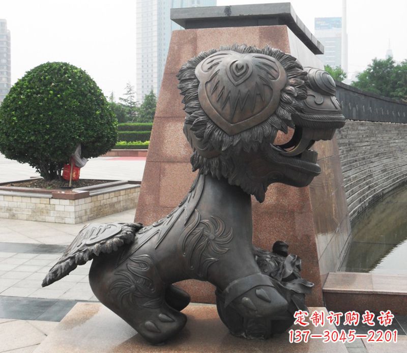 烟台铜雕狮子
