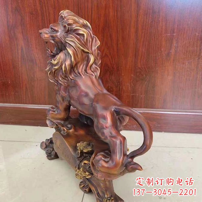 烟台铜雕狮子动物雕塑摆件
