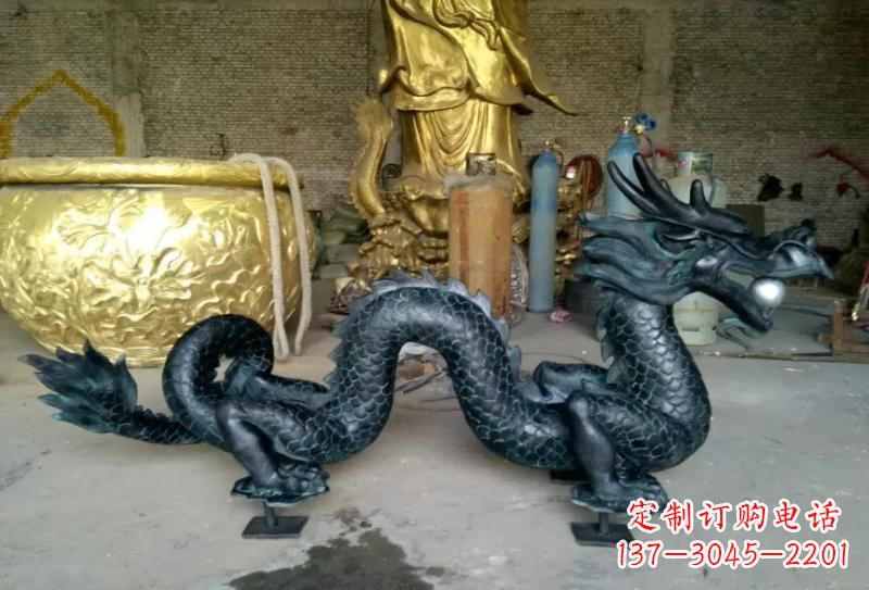 烟台铜雕双龙戏珠222