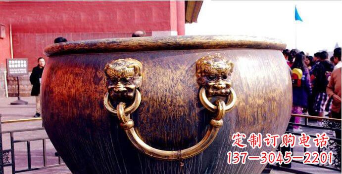 烟台铜雕水缸寺庙景观雕塑