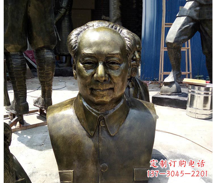 烟台铜雕伟人毛主席胸像