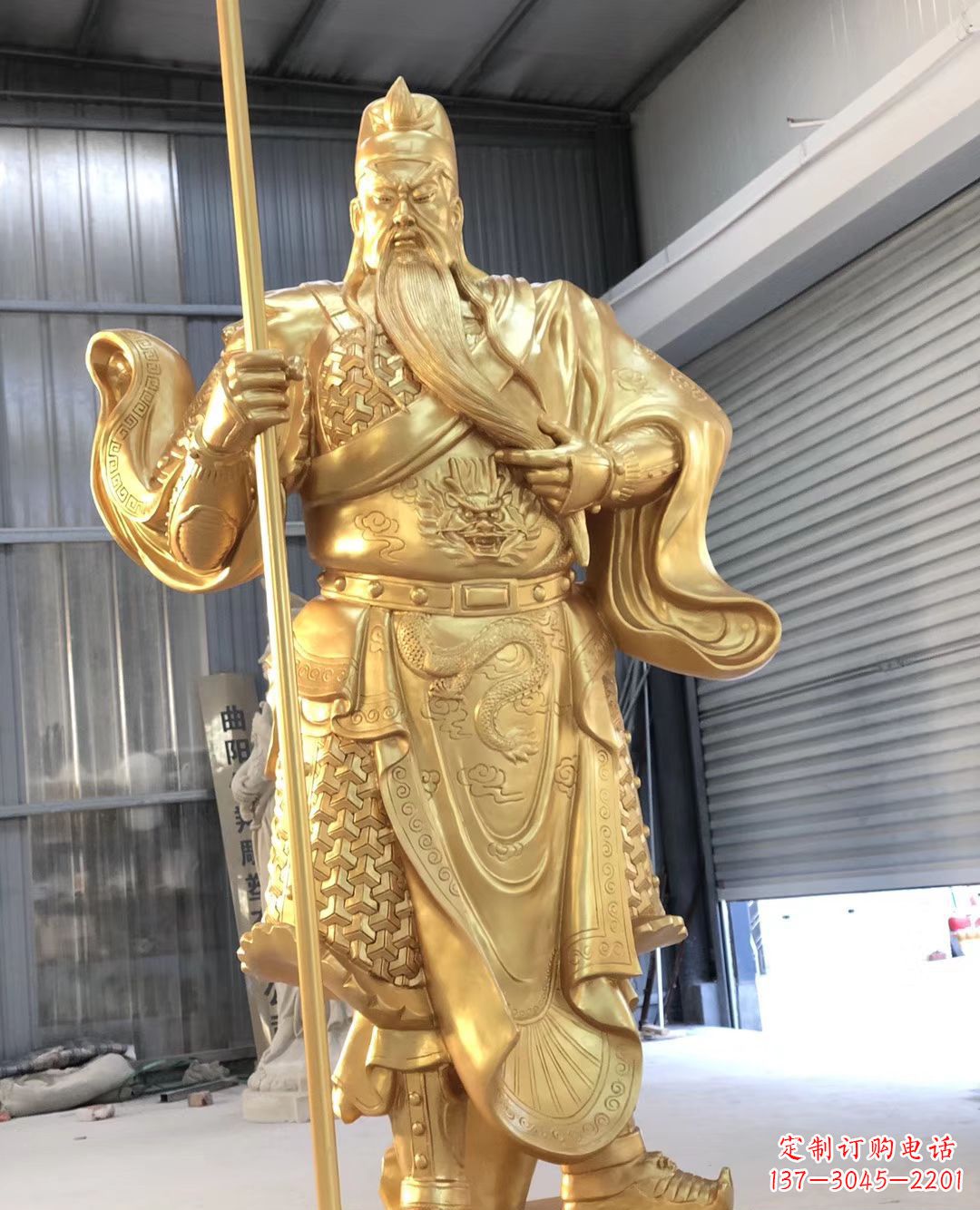 烟台铜雕武财神雕塑