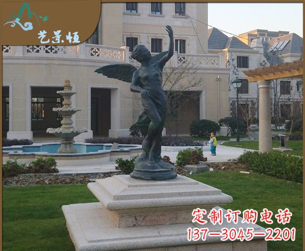 烟台铜雕西方天使人物雕塑1