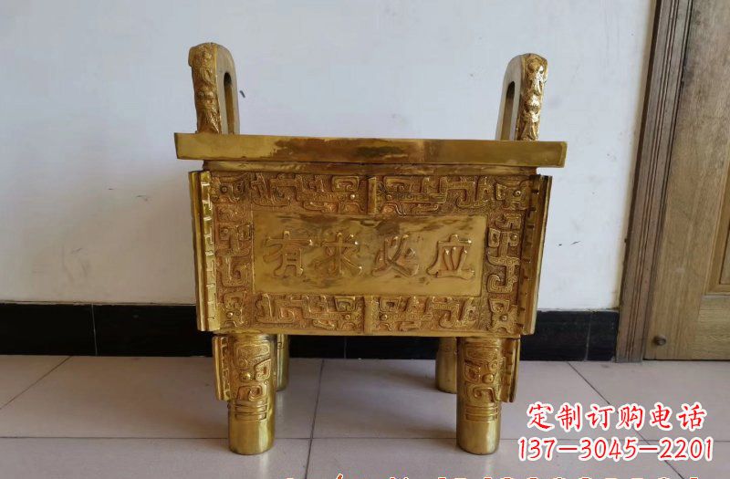 烟台铜雕香炉雕塑