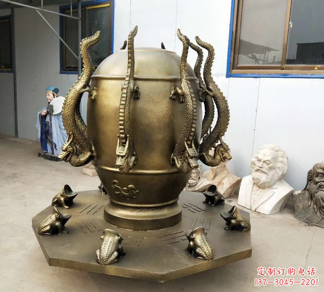 烟台铜雕校园景观地动仪