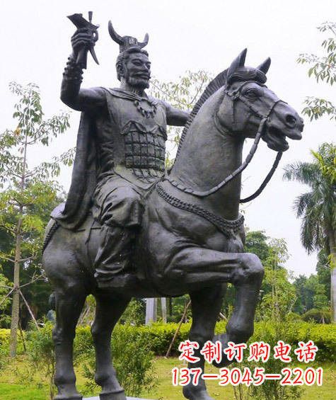 烟台铜雕炎帝骑马