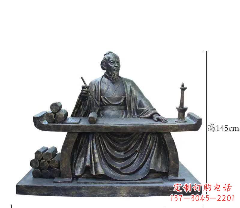 烟台铜雕张仲景人物