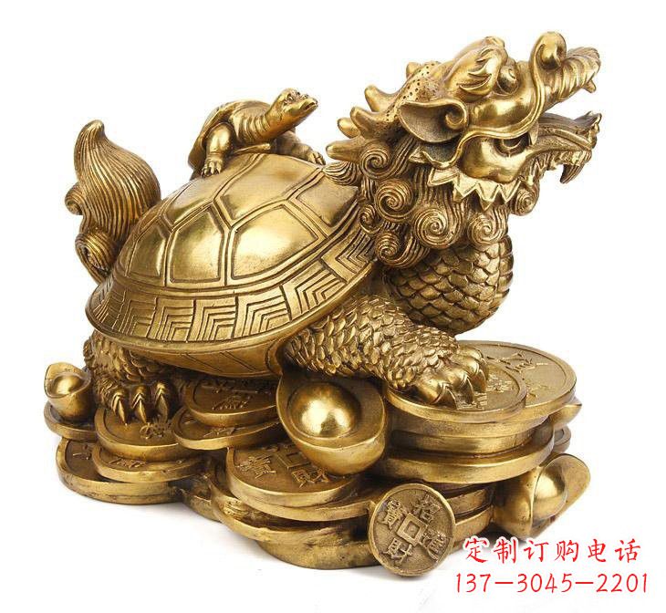 烟台铜雕招财龙龟