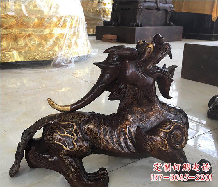 烟台铜雕招财辟邪貔貅雕塑摆件