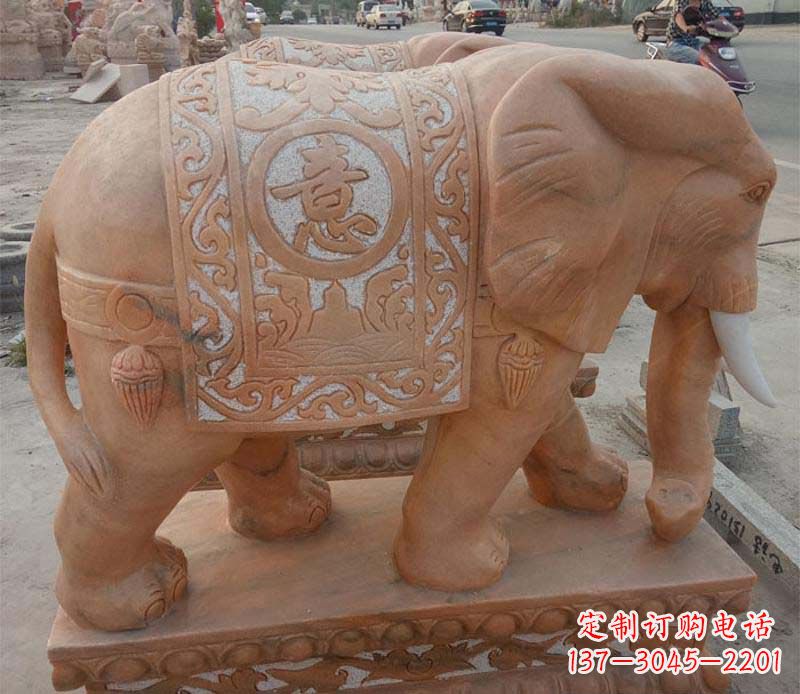 烟台晚霞红如意动物大象