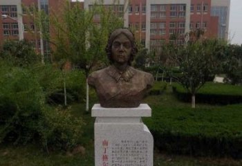烟台南丁格尔校园名人铜雕：精致细致的雕塑艺术