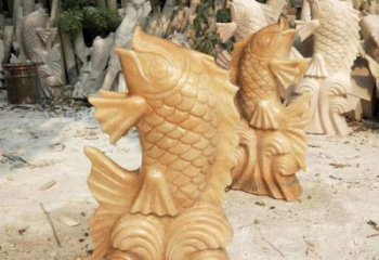 烟台中领雕塑精美鲤鱼雕塑