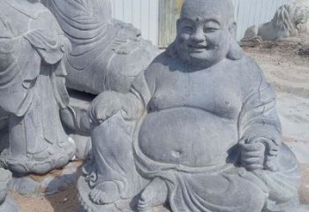 烟台青石仿古弥勒佛雕塑
